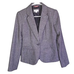 Merona Tweed Wool‎ Blend Blazer Size 2 Business Office Formal